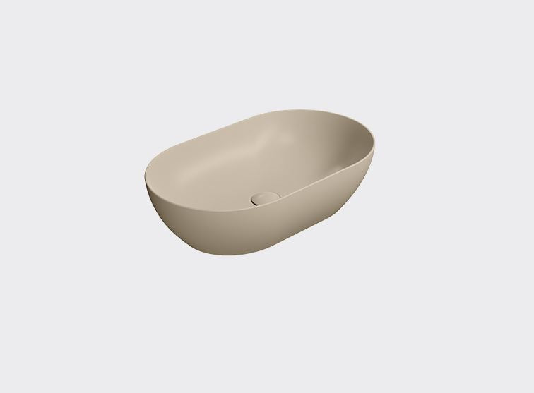 GSI Pura 600 x 370mm Counter Top Basin Matt Creta