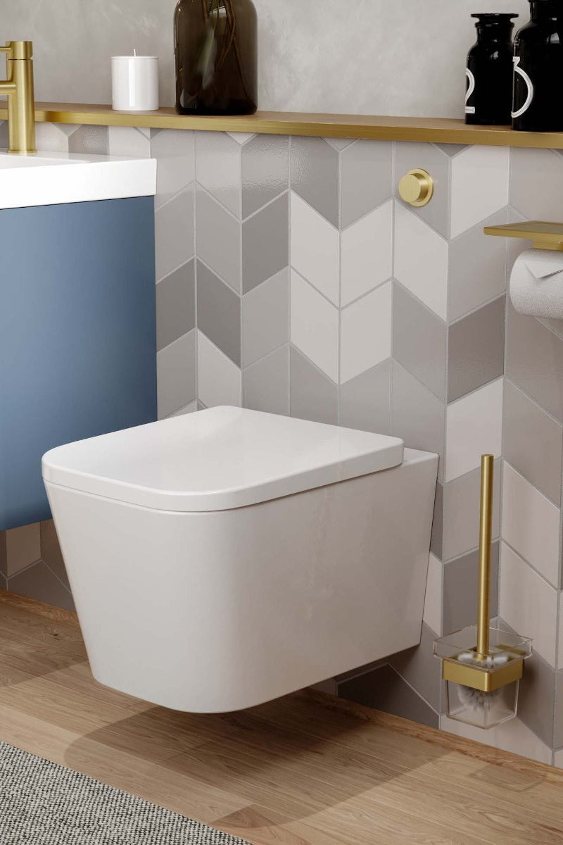SANEUX Matteo Rimless Wall Hung WC Pan