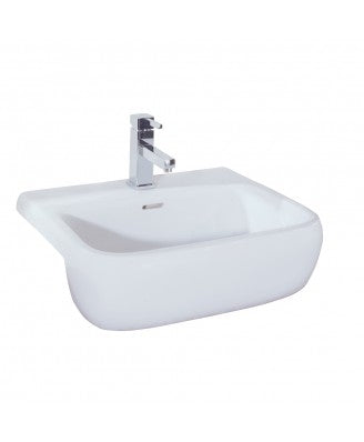 RAK Metropolitan 52cm Semi Recessed Basin 1 Tap Hole