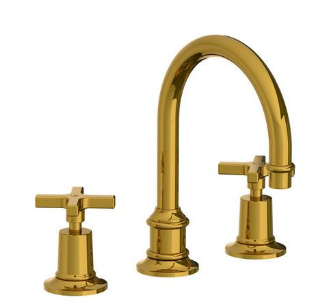 Lefroy Brooks Mackintosh Tubular 3 Hole Basin Tap - Antique Gold