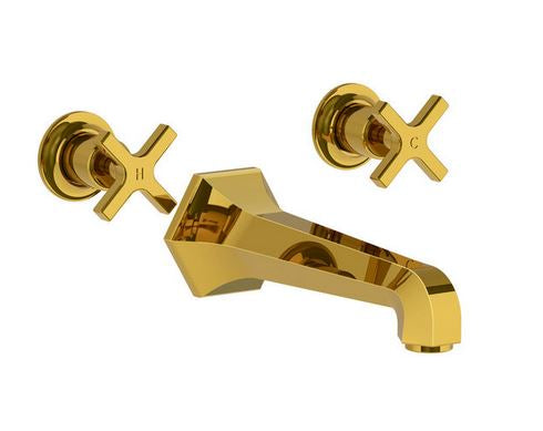 Lefroy Brooks Mackintosh Wall Mounted 3 Hole Bath Mixer Set (choose finish)