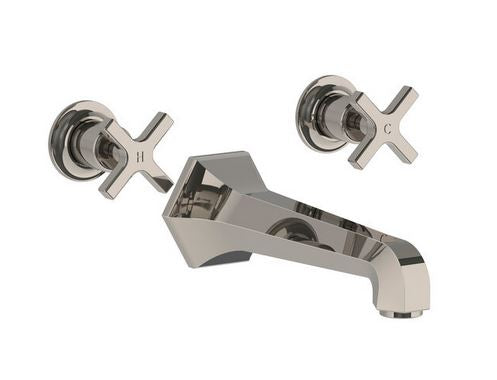 Lefroy Brooks Mackintosh Wall Mounted 3 Hole Bath Mixer Set (choose finish)