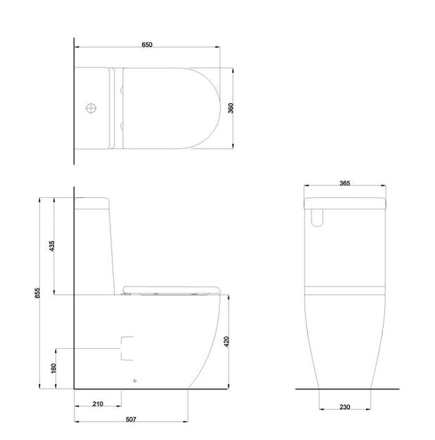 Milan Close Coupled Cistern