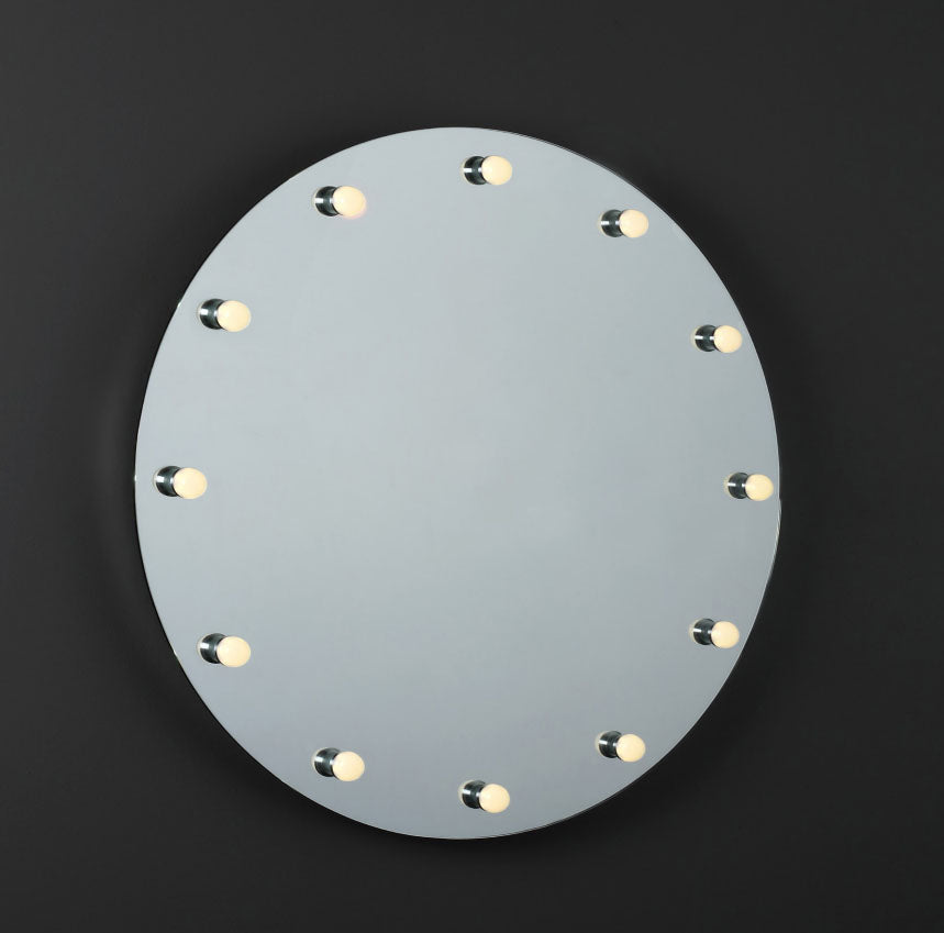 Emporio Bagno Movie Star 850 x 850mm Round Hollywood Makeup Mirror