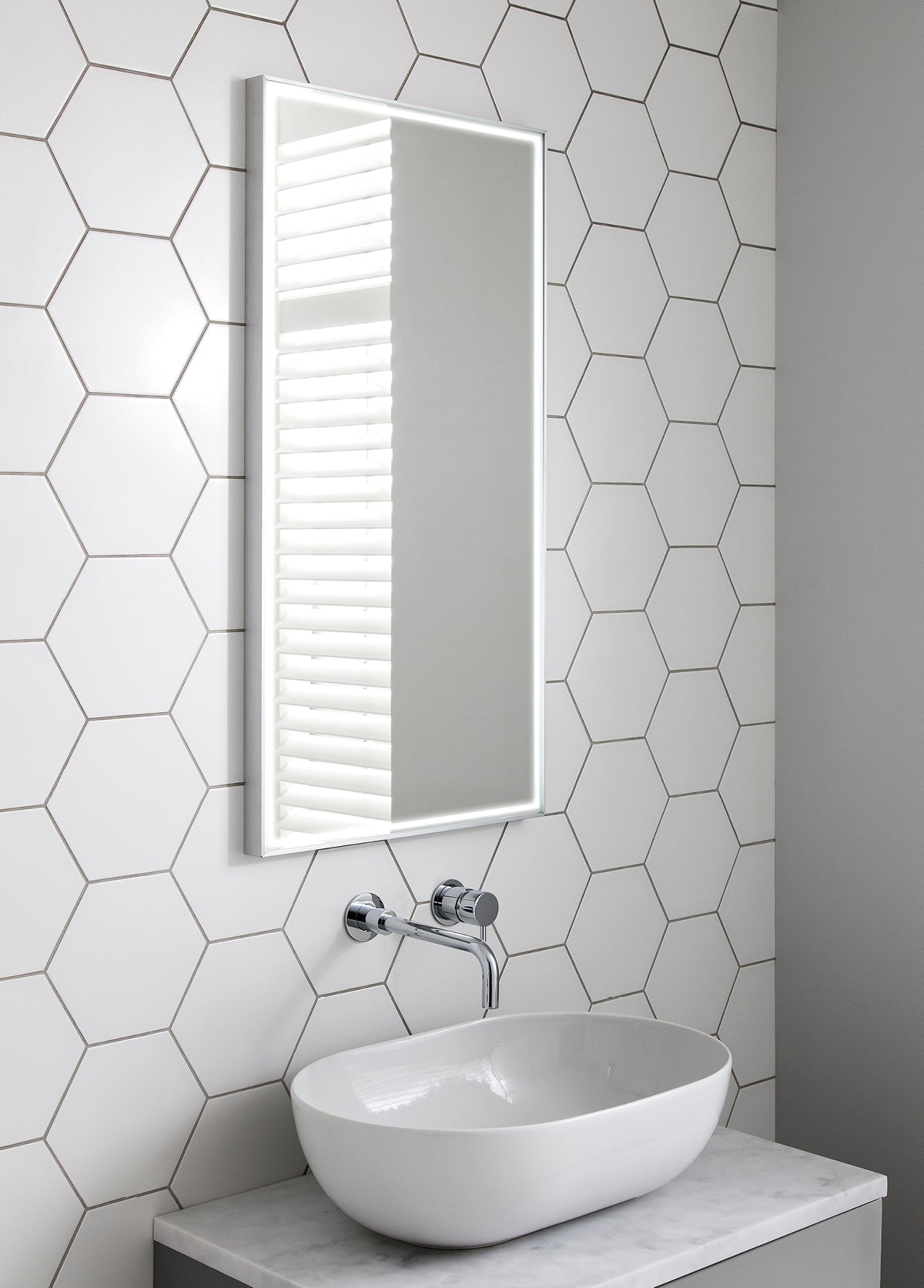 Crosswater MPRO LED Mirror 600 x 800mm With Demister