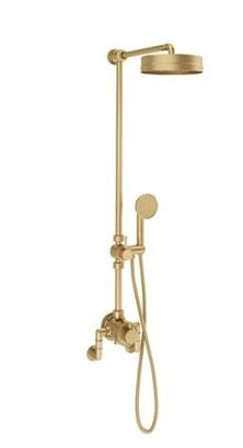 Crosswater MPRO Industrial Multifunction Shower Valve Un-Lacquered Brass