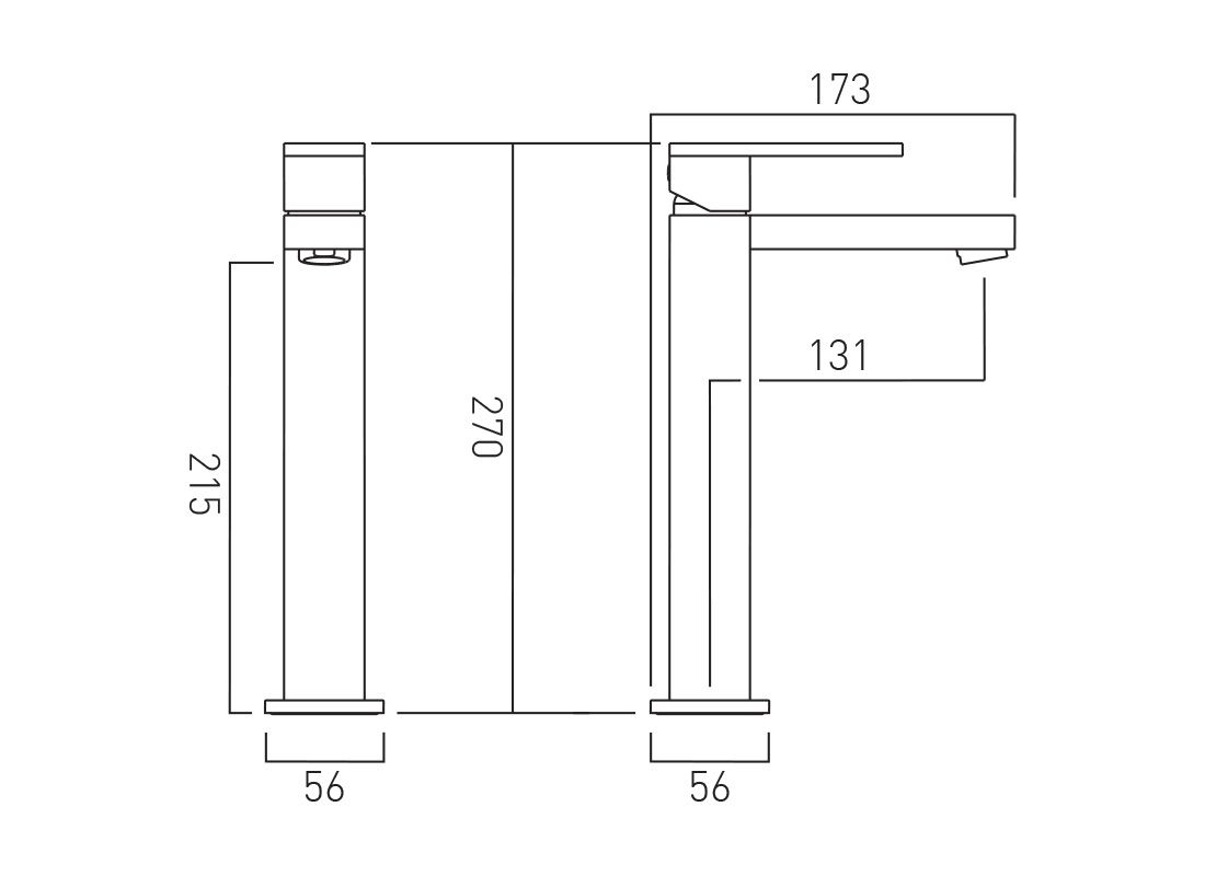 VADO Notion Tall Mono Basin Mixer