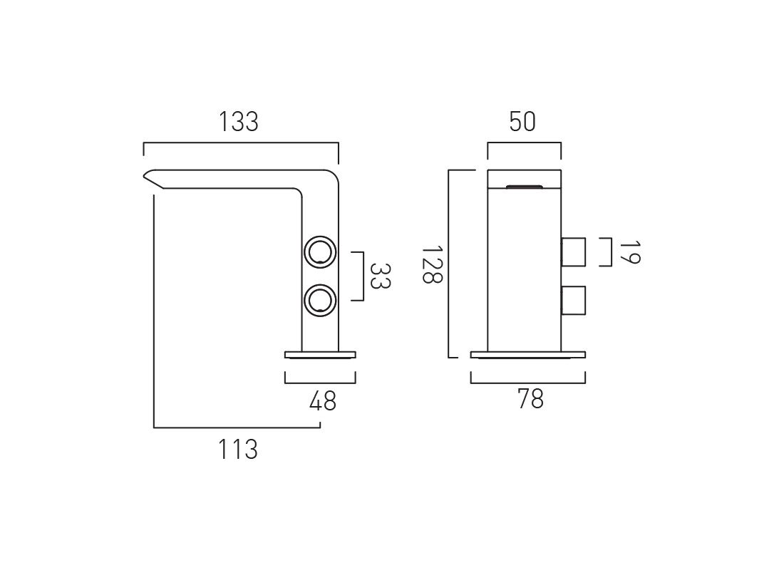 VADO Omika Mono Basin Mixer Tap