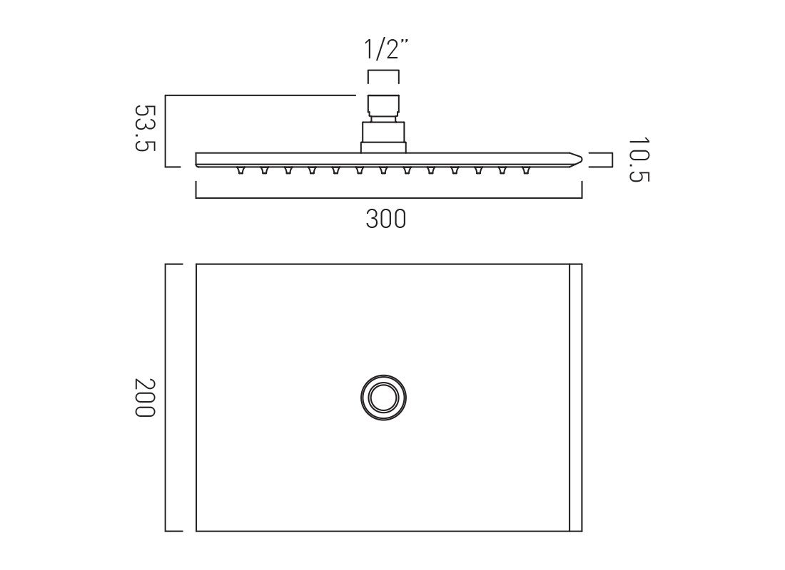 VADO Omika Shower Head