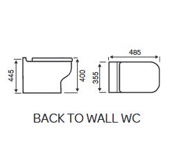 Discover SW6 Options 600 Back To Wall WC Pan For Bath Spaces