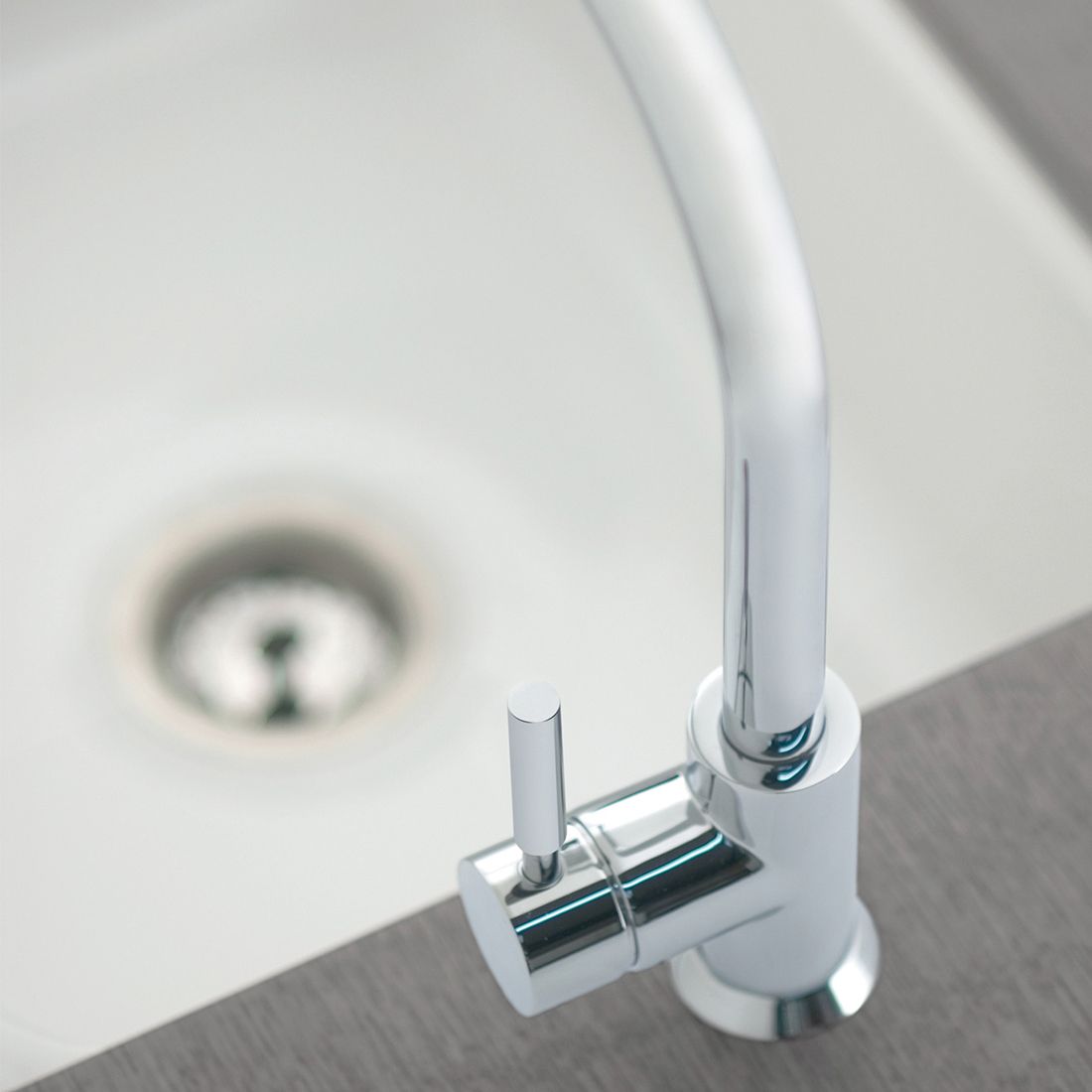 VADO Origins Mono Sink Mixer with Swivel Spout - Chrome