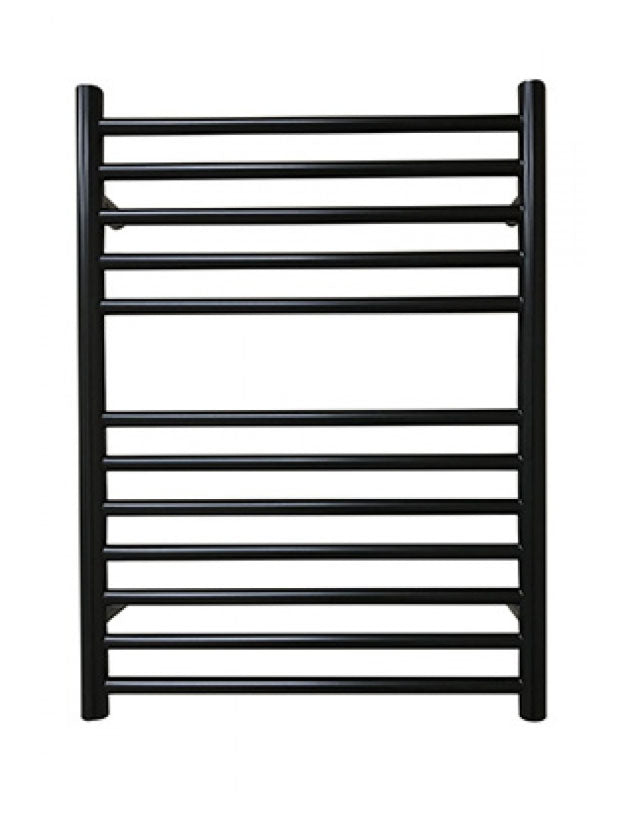 JIS Ouse 700 x 520mm Stainless Steel Heated Towel Rail Black