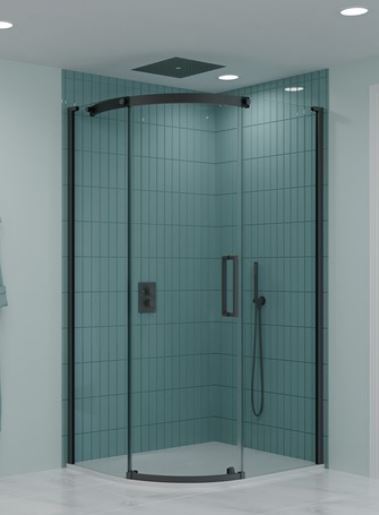 Crosswater Optix 10 Offset Quadrant 1200 x 800mm Slate Left Hand