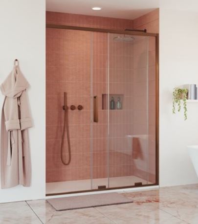 Crosswater Optix 10 Single Sliding Door 1200mm Bronze