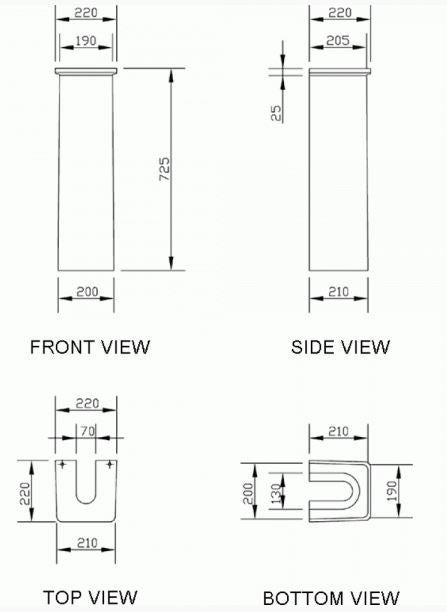 Experience Modern Luxury With Essentials Dekka Pedestal