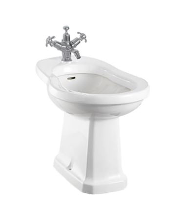 Burlington Floor Standing Bidet in White Gloss Finish