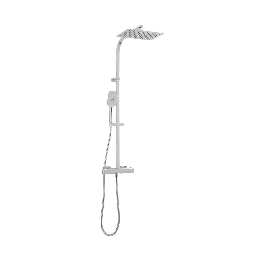 VADO Phase Shower Column Head 3 Function Handset - Chrome Finish
