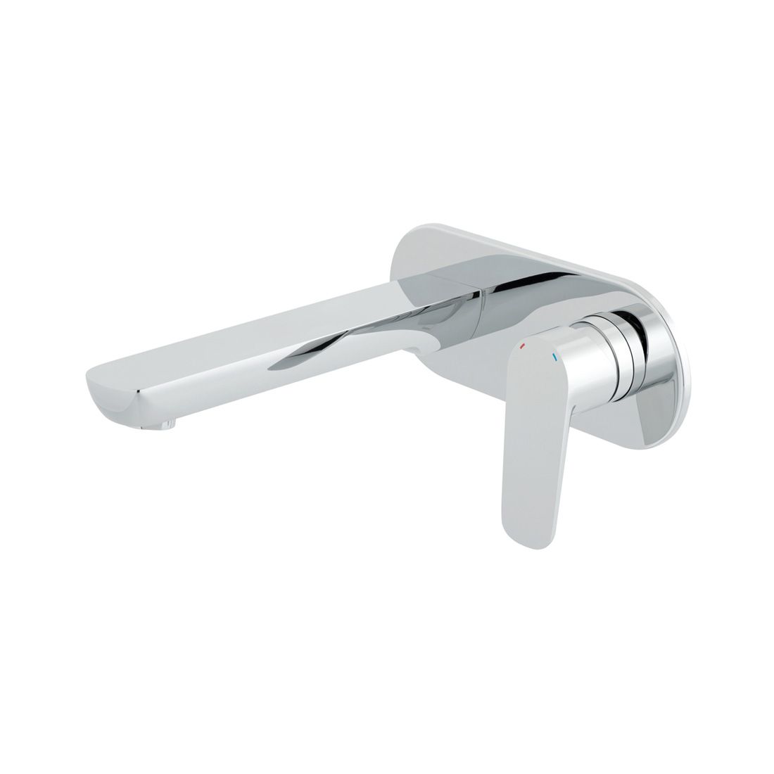 VADO Photon Wall Mounted Basin Mixer Tap - Chrome Finish
