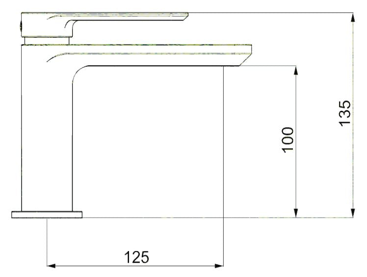 Crosswater Pier Basin Monobloc Mixer Chrome