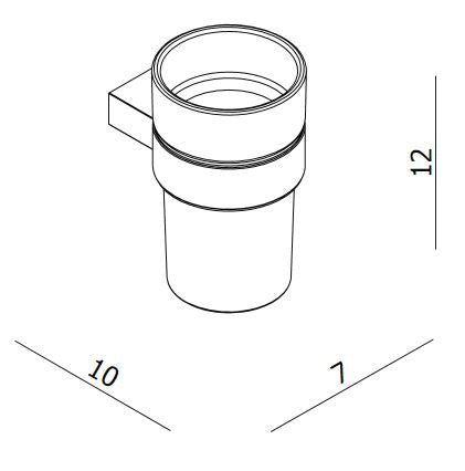 Crosswater MPRO Tumbler holder chrome