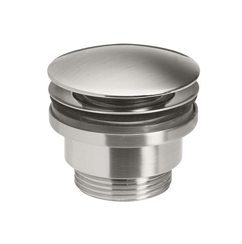 Crosswater Universal Basin Click Clack Waste-Brushed Stainless Steel