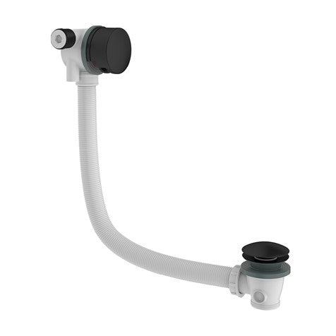 Crosswater Bath Filler with Click Clack Waste-Matt Black