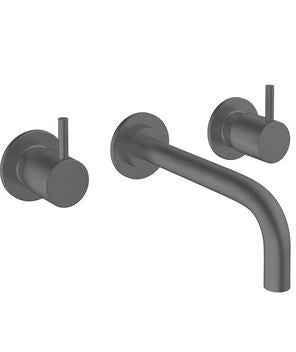 Crosswater MPRO Slate Wall Mounted Basin Mixer w/ 3 Tap Holes