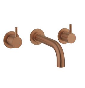 MPRO 175mm Wall Mounted Bath 3 Hole Set Bronze Finish