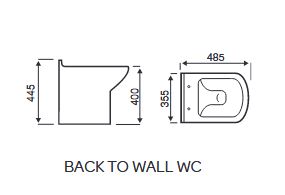 SW6 Pure Back to Wall Pan - Modern & Space-Efficient Design