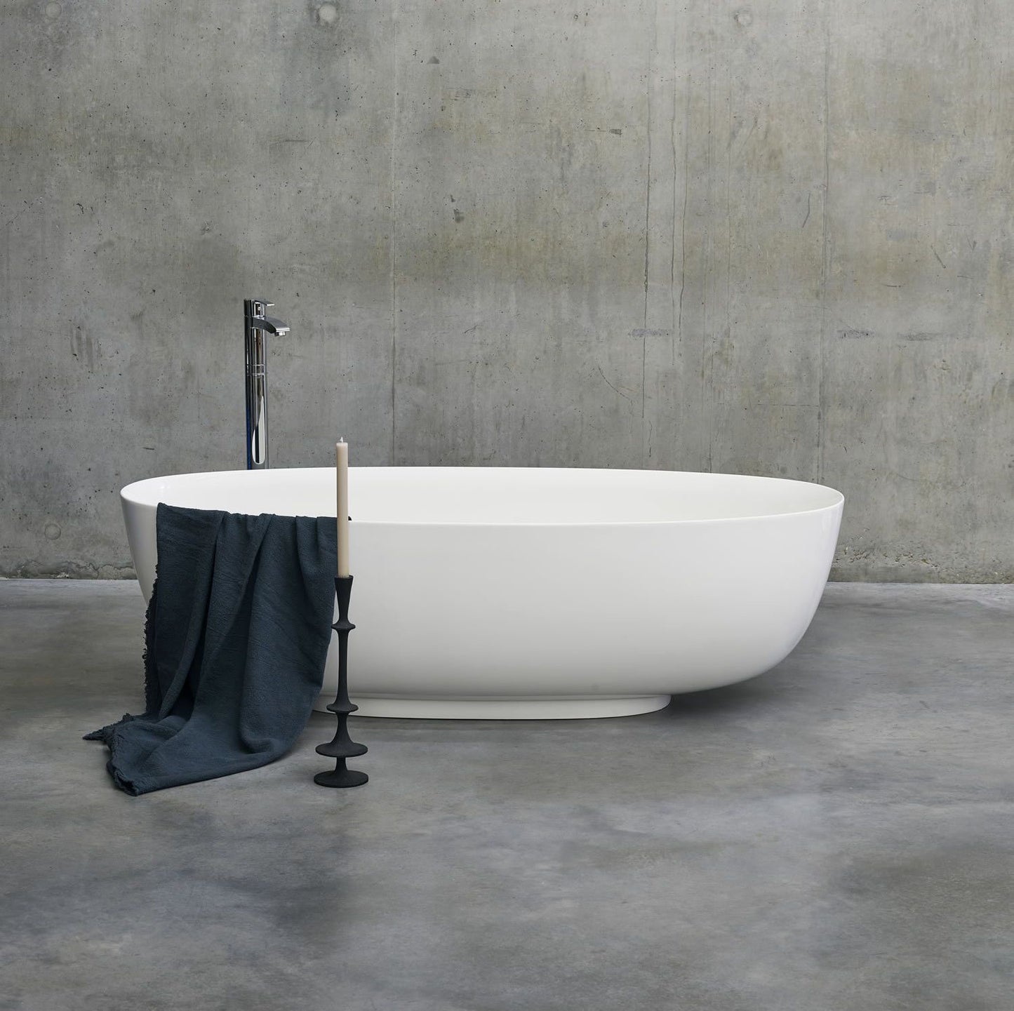 Clearwater Puro 1700 x 750mm Clear Stone Freestanding Bath