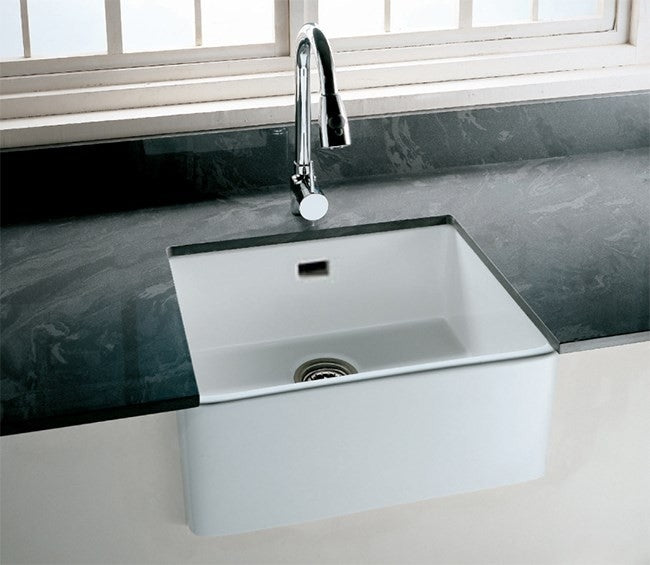 RAK Ceramics Gourmet Sink 2 1.0 Bowl White Ceramic Belfast Kitchen Sink