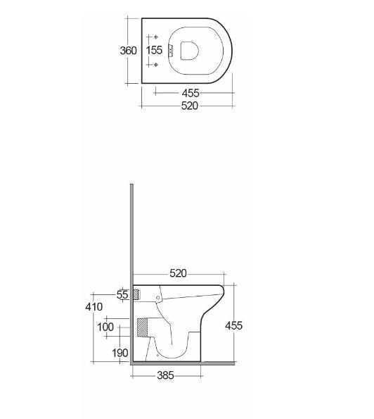 RAK Compact Soft Close Seat