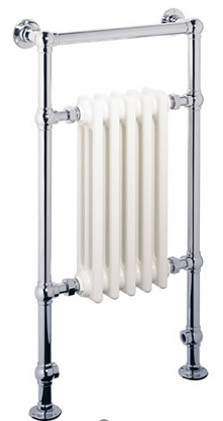 Regent Traditional Towel Rail White 940 x 500mm