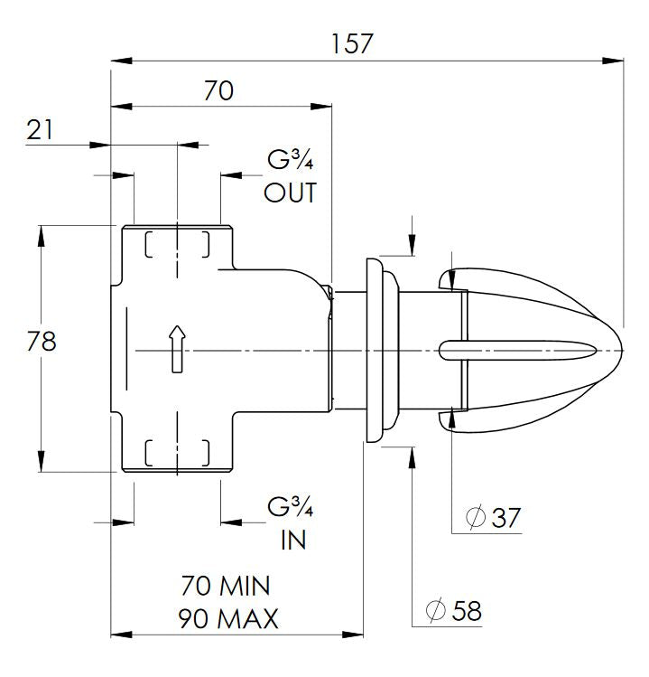 Lefroy Brooks Belle Aire Concealed Stop Valve