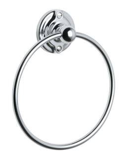 Lefroy Brooks Belle Aire Towel Ring (choose finish)