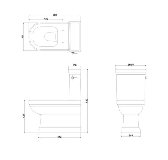 Burlington Riviera Complete WC including Seat