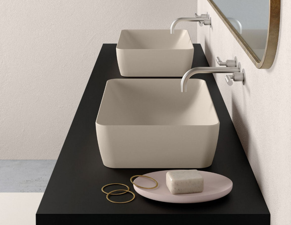 GSI Sand 500 x 380mm Counter Top Basin Matt Creta