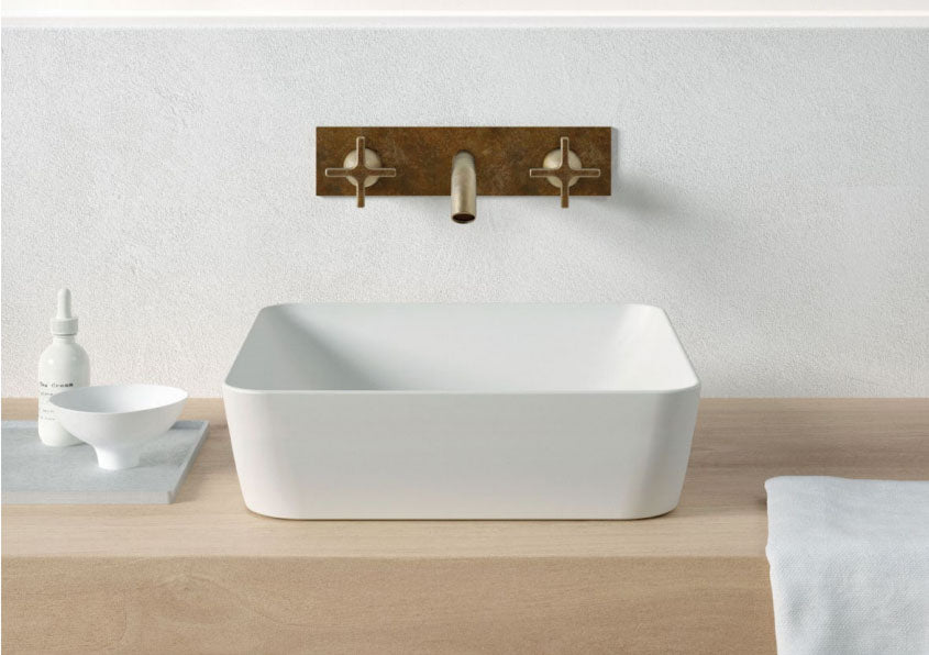 GSI Sand 500 x 380mm Counter Top Basin Matt White