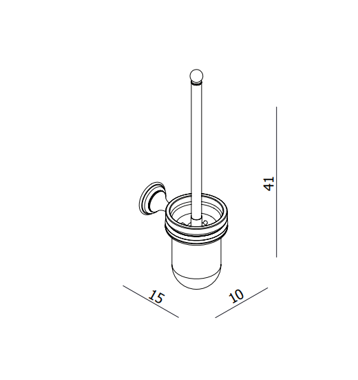 Crosswater Belgravia Toilet Brush Holder