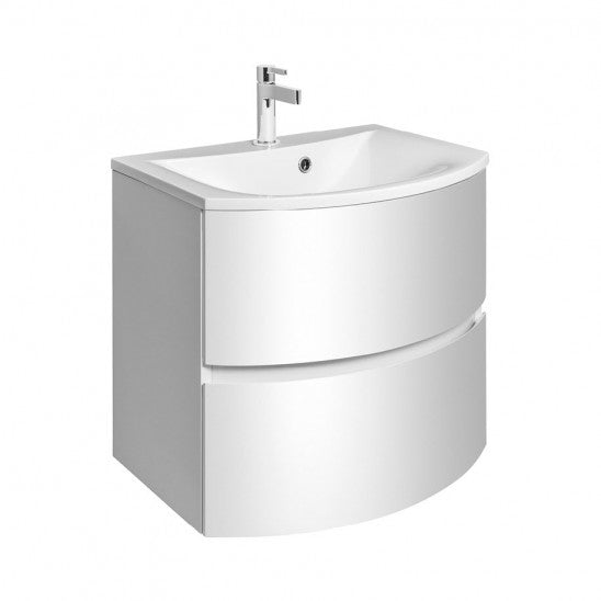 Crosswater Svelte 60 Cast Mineral Marble Basin - 1 Tap Hole