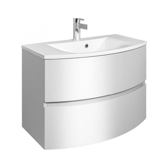 Crosswater Svelte 80 Cast Mineral Marble Basin (only) - 1 Tap Hole