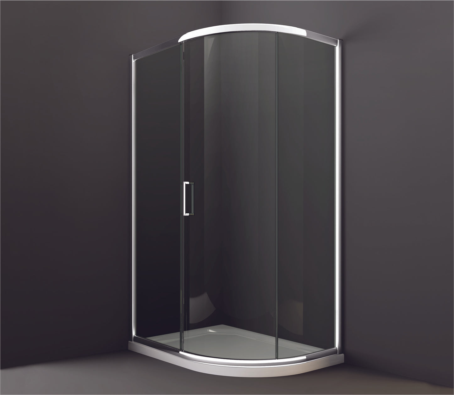 Merlyn 8 Series 1200 x 800mm 1 Door Offset Quadrant Shower Enclosure