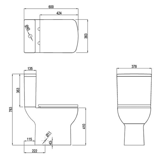 Elevate Your Bath With Shoreditch Square Close Coupled Cistern
