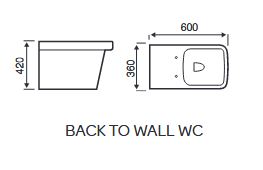 SW6 Sicily Back To Wall Pan For Your Stylish Bathroom Space