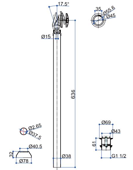 Special Bath Waste For Baths Without A Pre Drilled Overflow Hole (With Unslotted Click Waste)