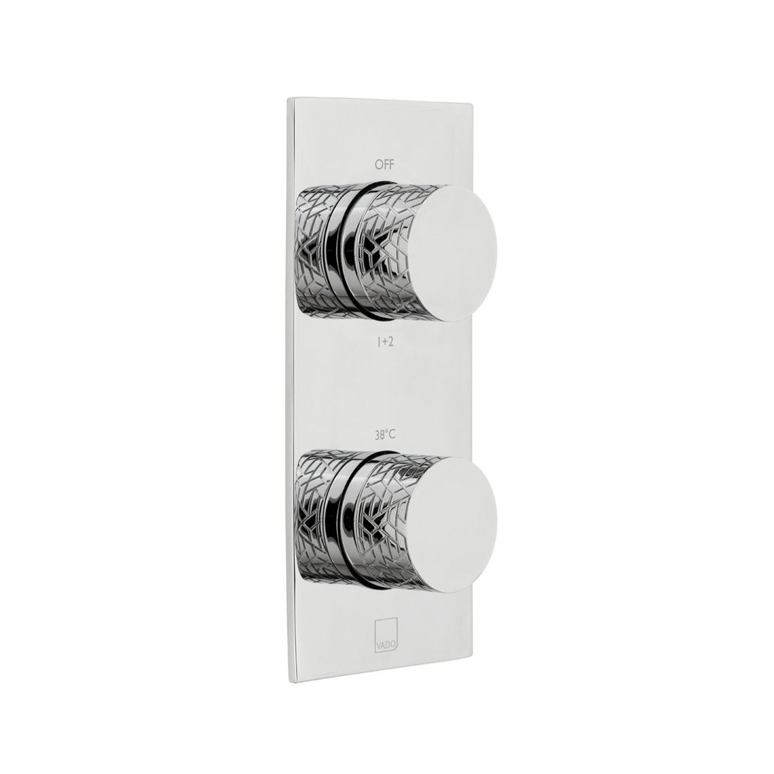 VADO Tablet Omika -2 Outlet Thermostatic Valve All-Flow