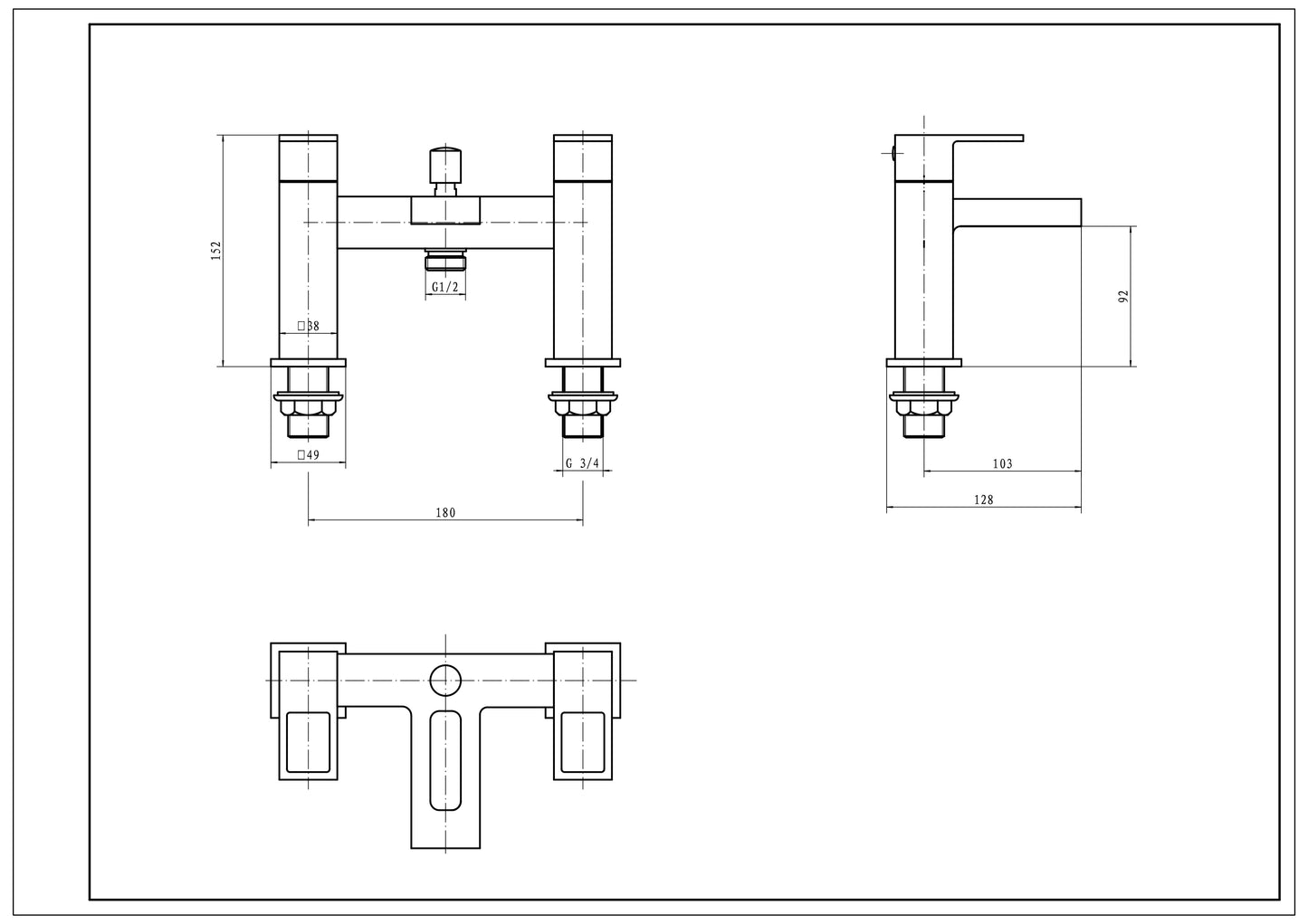 SW6 Kourt Bath Shower Mixer