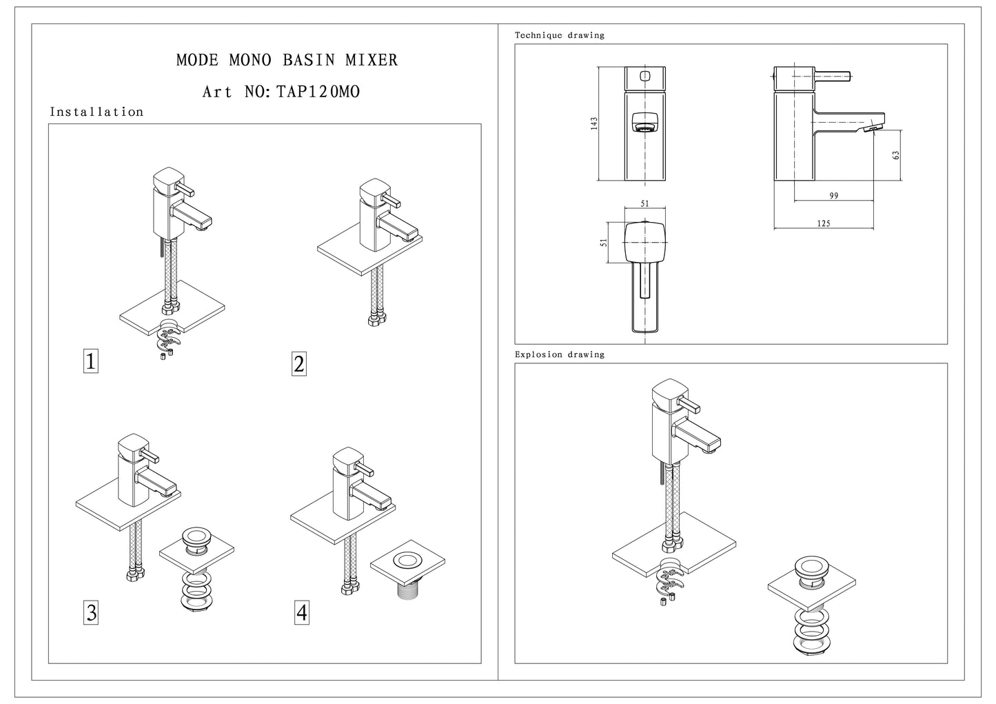 Get Contemporary Style with SW6 Mode Mono Basin mixer