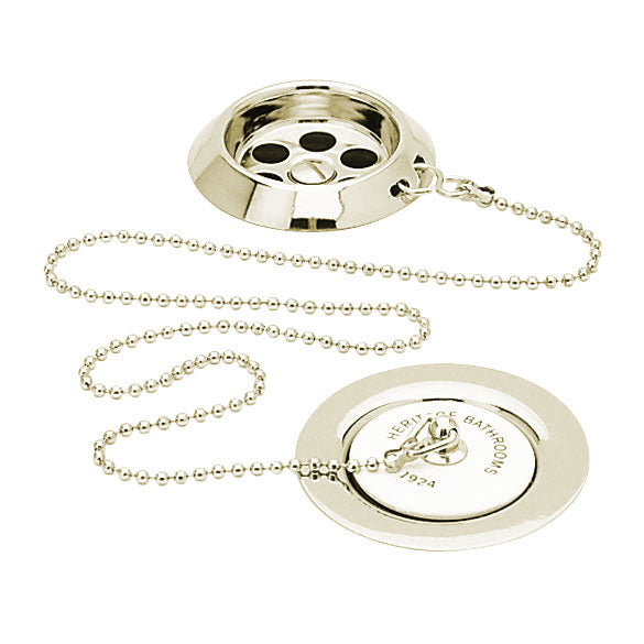 Heritage Bath Waste & Overflow w/ Ceramic Ornate Plug