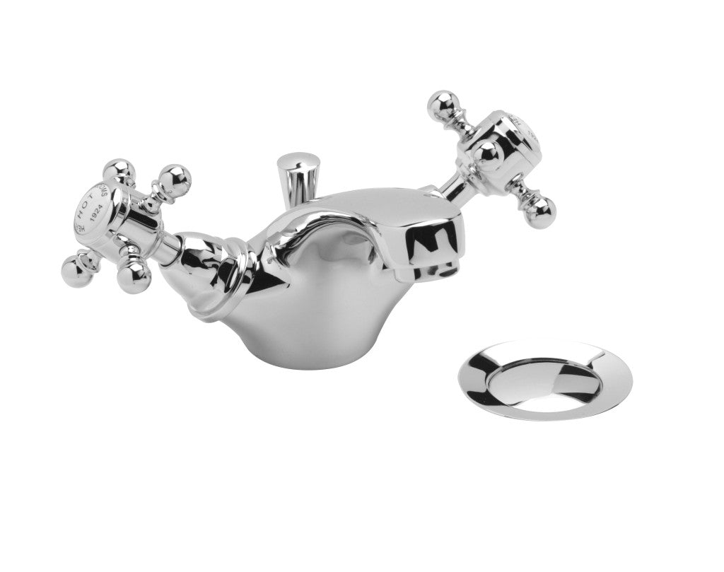 Heritage Hartlebury Basin Monobloc Mixer With Pop Up Basin Waste